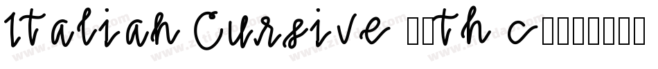 Italian Cursive 16th c.字体转换